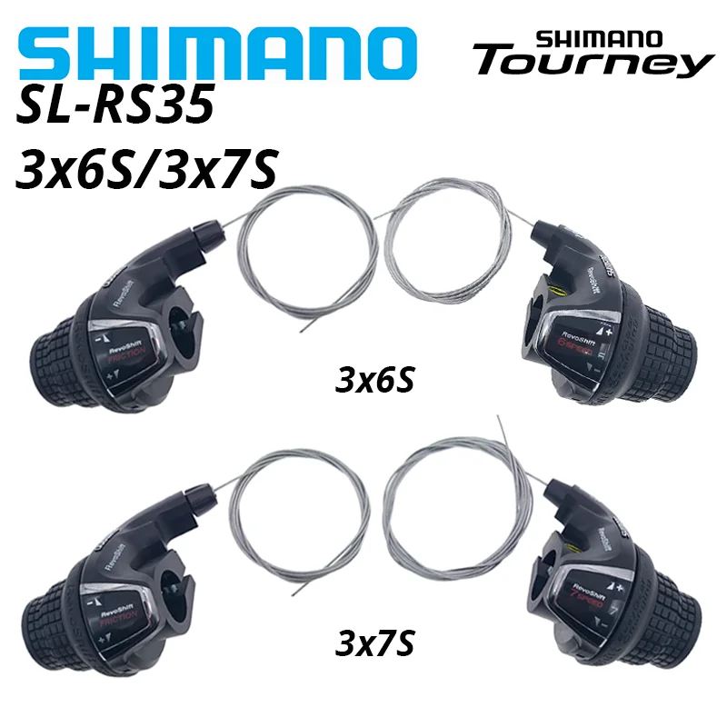 

Shimano RS35 Tourney SL-RS35 Revoshift bike Twist Shifter lever 3*6s 3*7s 18S 21s bicycle Comb RS35 as RS31 RS36