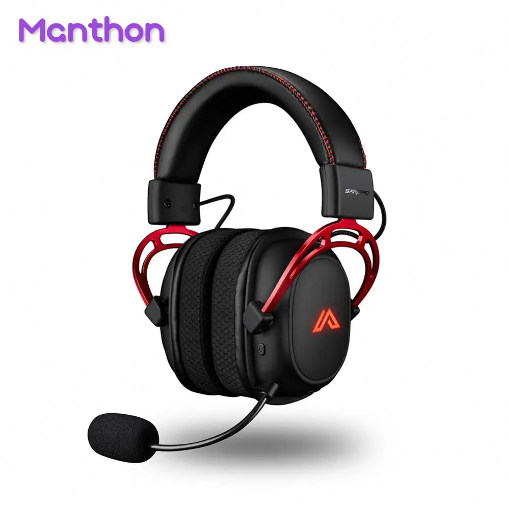 

High Quality 2.4g Wireless Wired Dual Mode Connection Hifi Game Gaming Headphones With Dsp, Black