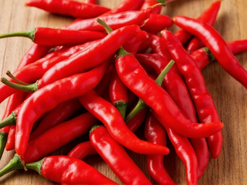 Thai Red Chilies Heat Level: 50k-100k Scoville Units