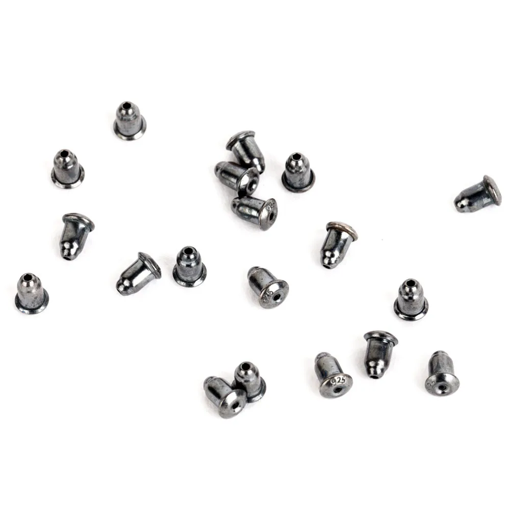 

Vintage S925 sterling silver Thai silver oxidized black stoppers