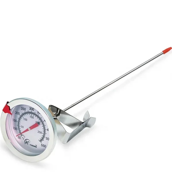 

12" Mechanical Coffee Meat Thermometer Instant Read Long Stem Stainless Steel Deep Fry Food Thermometer