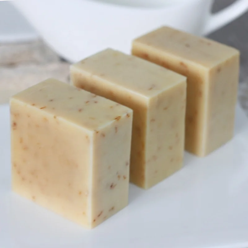 

Moisturizing Organic Natural Cold Pressed Handmade Soap Toilet Bath Soap With Chamomile Goat Milk For Sensitive Skin Soothing
