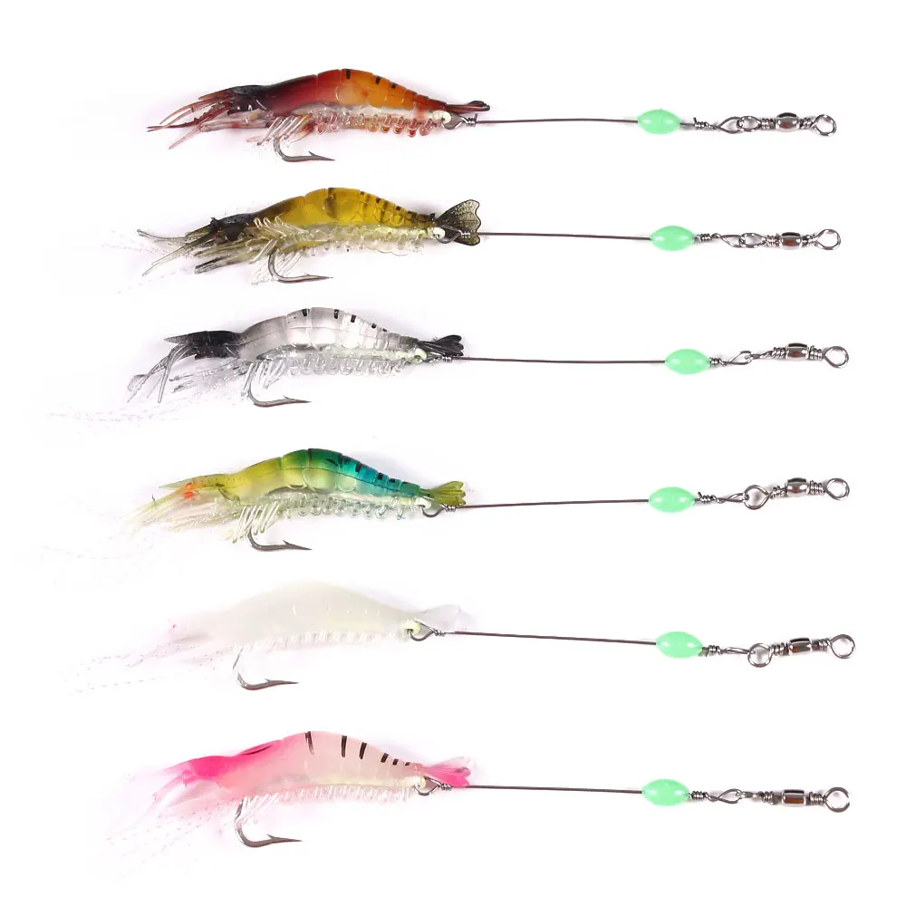 8cm 5.3g  Artificial Silicone Worm China Swimbait  Soft Shrimp Lure for Fishing