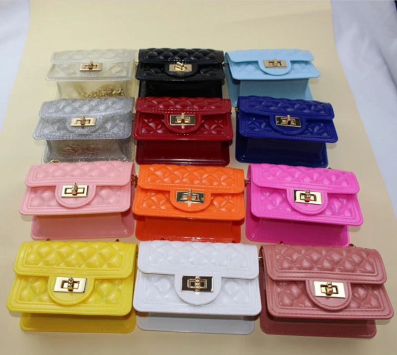 

Jelly Handbag And Purse For Women Fashion Girls Mini-Shoulder Messenger PVC Clear Jelly Bags, Candy colors