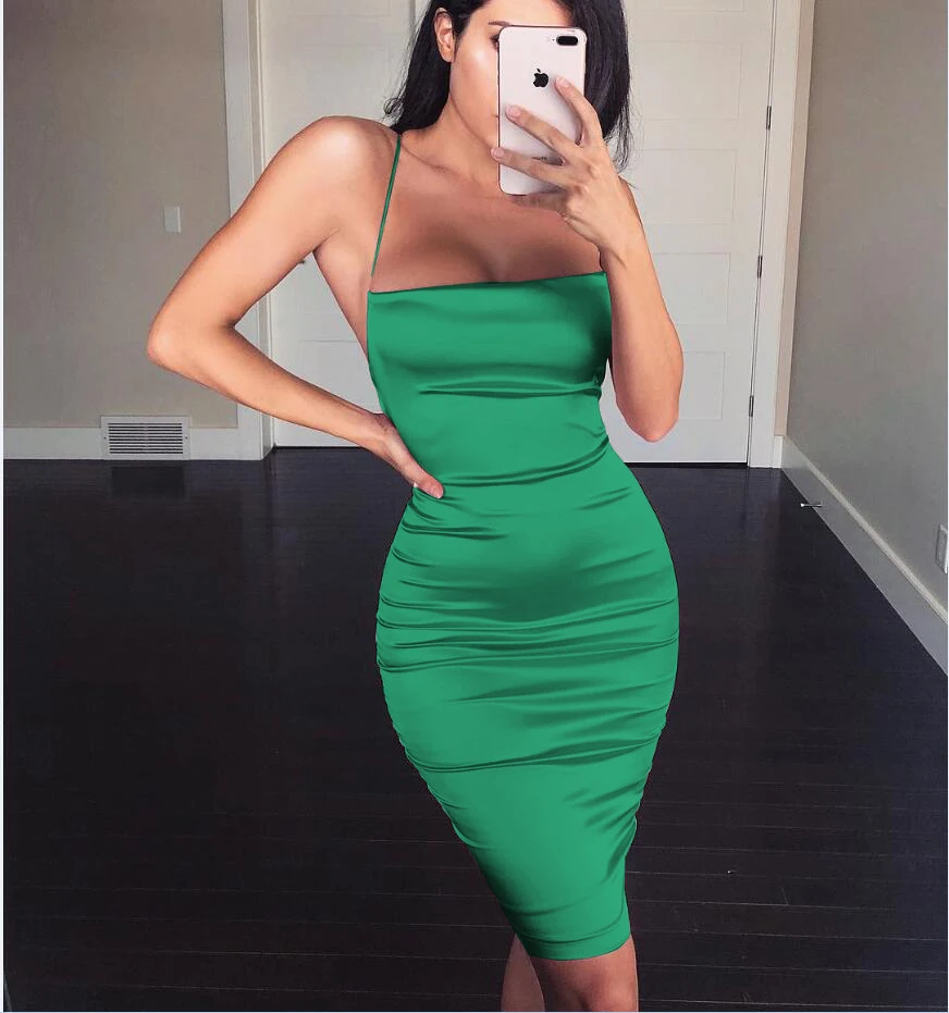 

Wholesale products china ladies dress sexy silk fabrics backless women bandage body con dress, Photos show