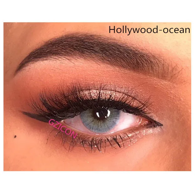 

BeautyTone Hollywood wholesale cosmetics non prescription color contacts 3 tone soft colored eye contact lenses