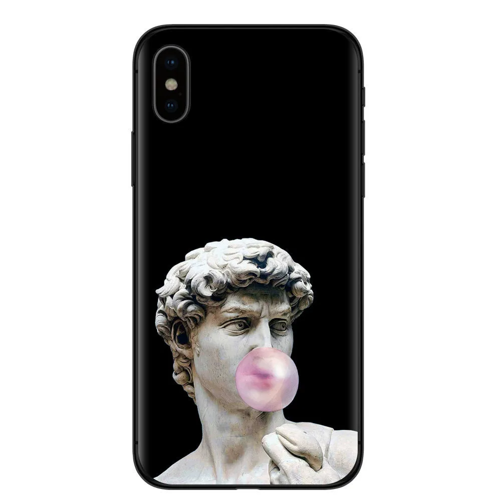 

INS For IPhone 12Pro Case Custom Spoof Mona Lisa Painting Adam's Creation Cell Phone Cover, Customised