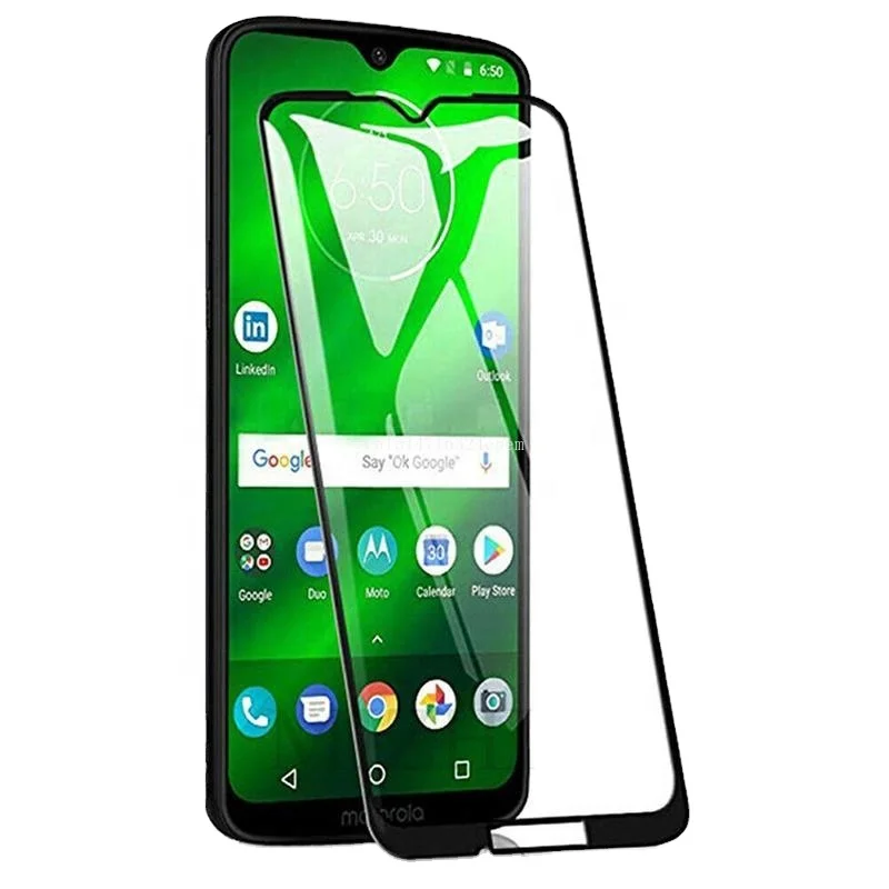 

Full tempered glass screen protector for motorola moto g7 power explosion-proof silk for motorola g7 power screen protector