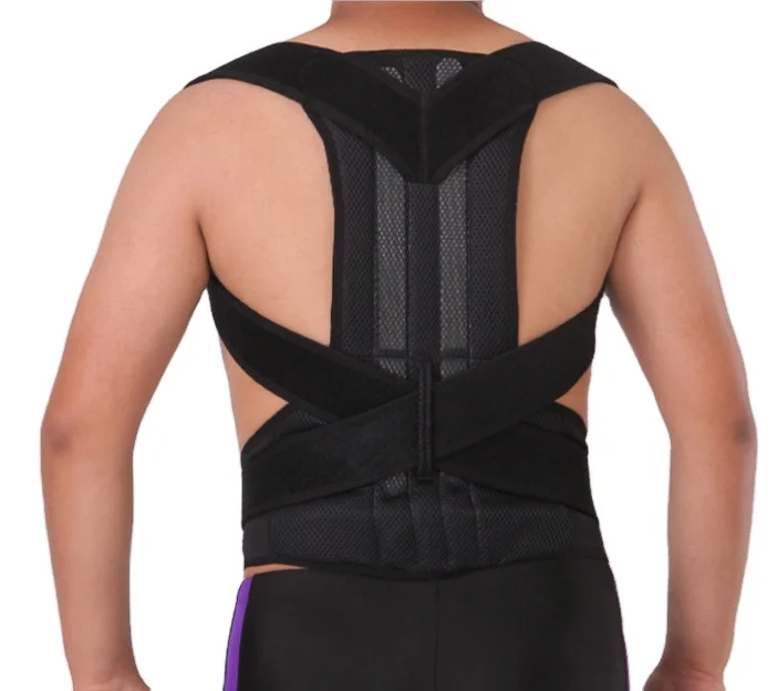 

Hot Sale Shoulder Corrective Therapy Support Pain Relief Belt Back Posture Corrector, Black