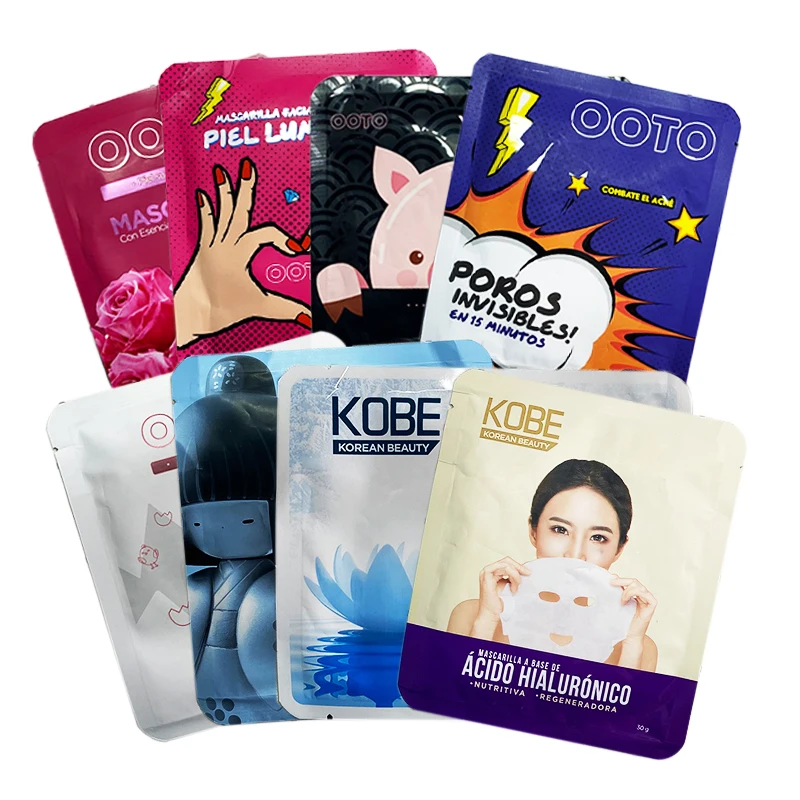 

Cutomized private label organic korean beauty skin care sheet face mask mascarillas faciales coreanas whitening facial mask