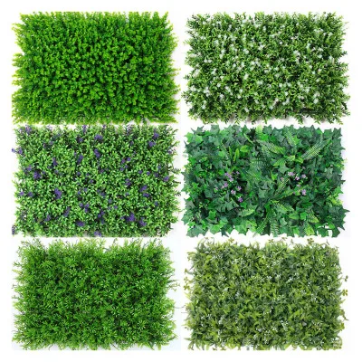 

Indoor artificial green wall fabric plastic artifical plants wall for decoration