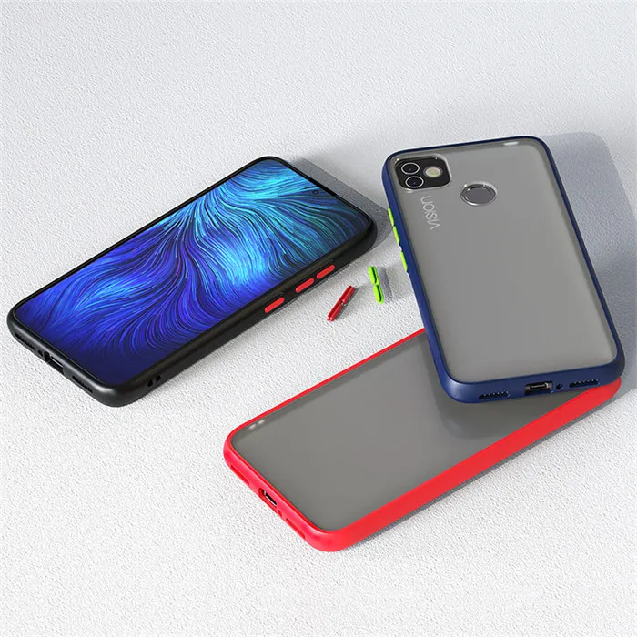 

New hot 2021 Flexible Soft Tpu Hard Translucent Matte Cell Phone Case For itel Vision 1 S15 A33 A56 A36 P36 A14 P33 Plus, 6 colors