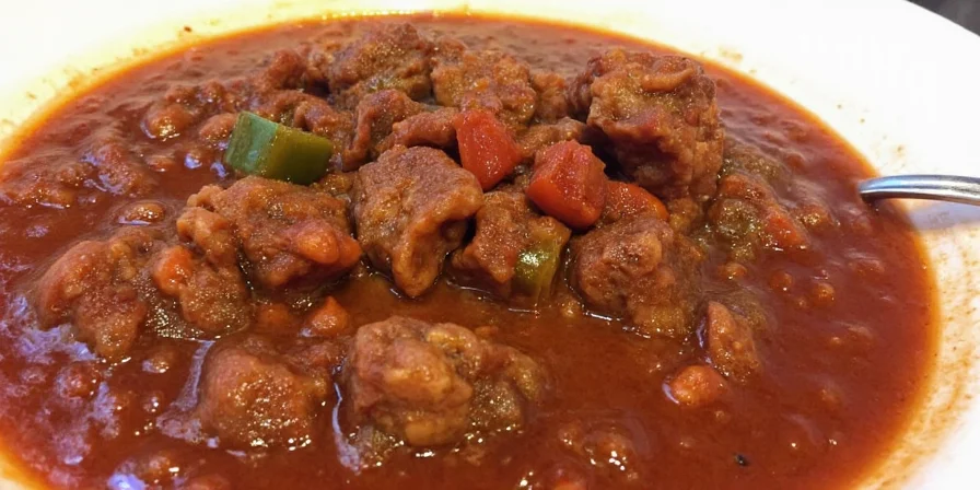 Creative Chili Toppings Arrangement