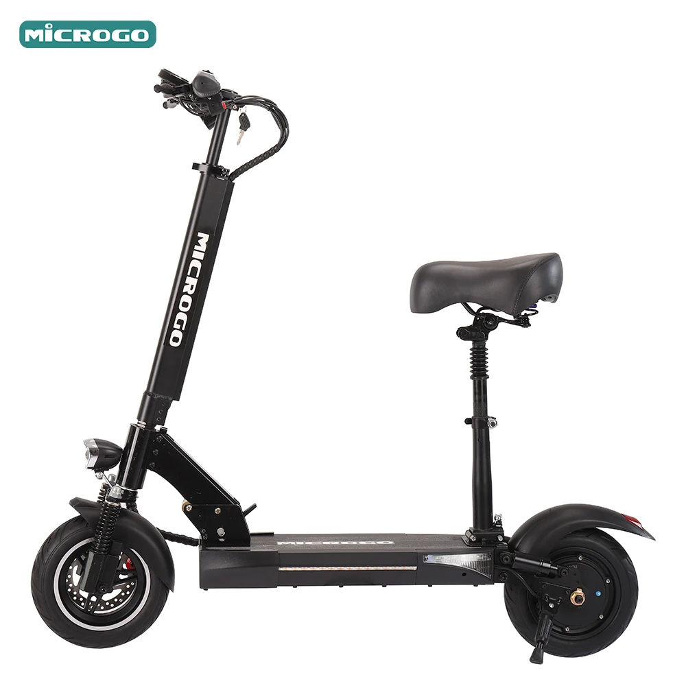 

Electric Scooter 500W 10 inch Foldable Upgraded Version Standing E-Scooter with Seat fastest electric scooter, Black