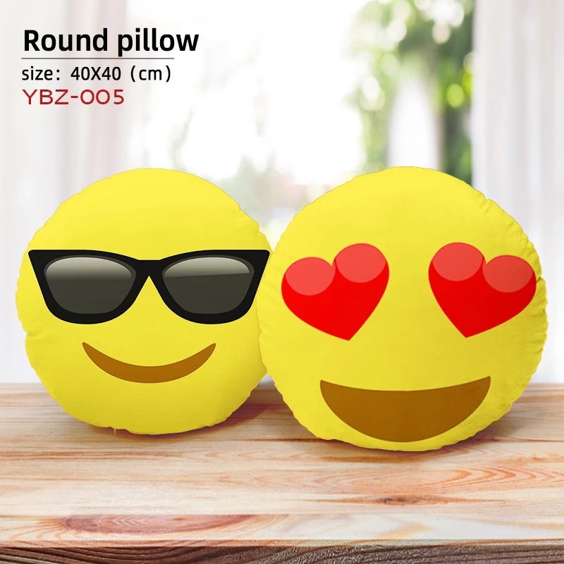 Custom Double Sided Photo Circular Pillow Personalized Two Sides Round Cushion Custom Gift