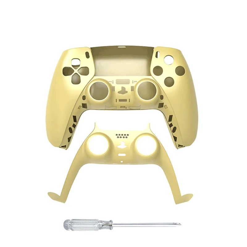 

PS5 Gamepad Controller Replacement Shell Gamepad Case Front Cover Rear Cover Handle Replacement Set Decorative Strip Skin