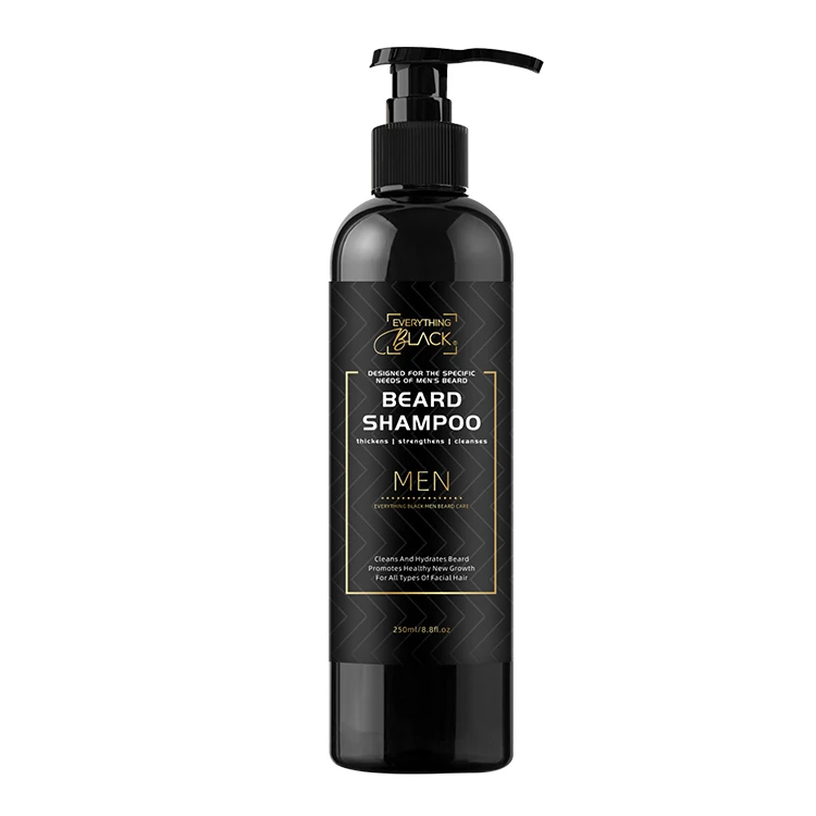 

EVERYTHINGBLACK Private Label men beard custom shampoo for Beard cleaning and refreshing