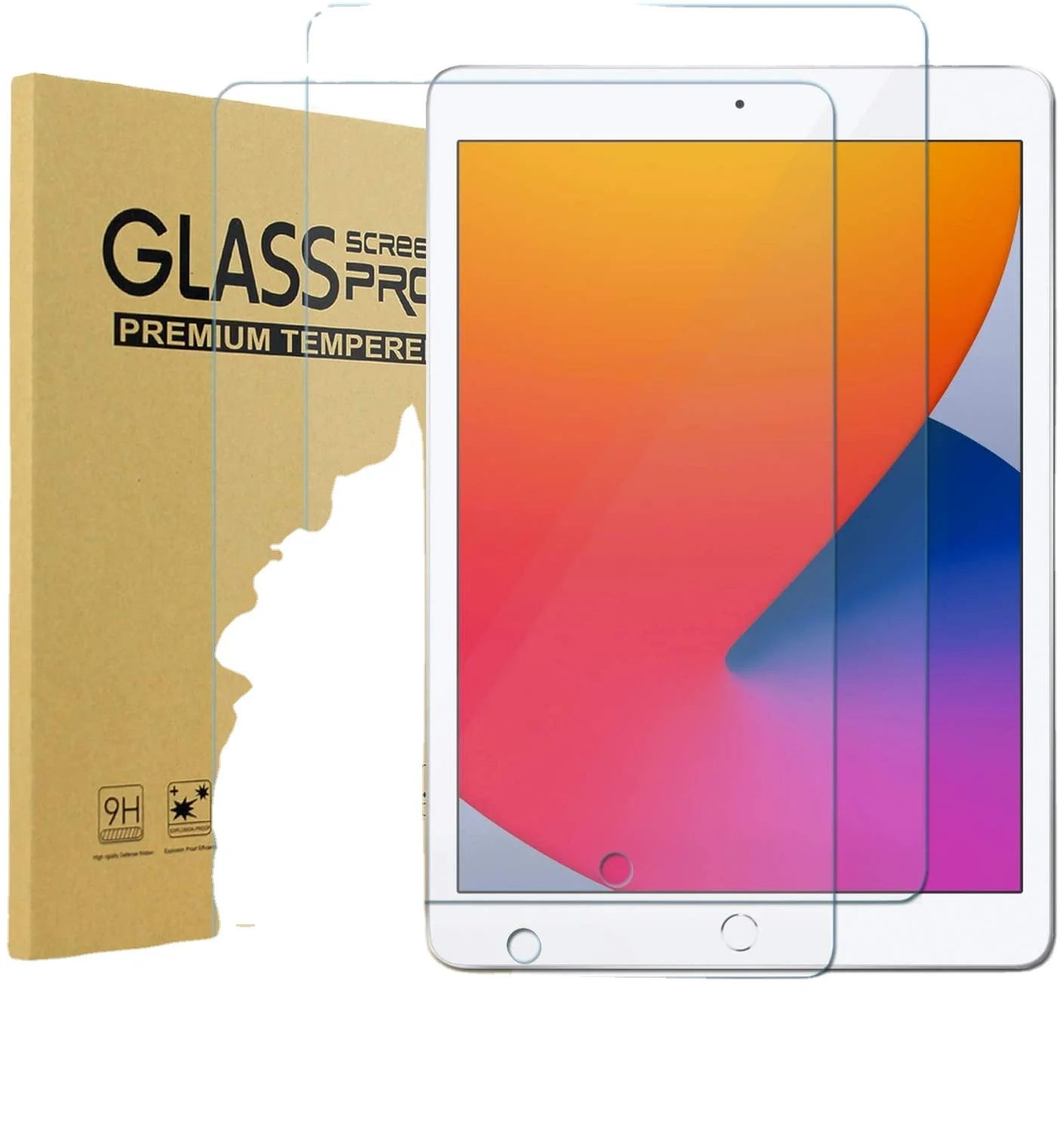 

(2 Pack) Anti Scratch Bubble free Tempered Glass Tablet Screen Protector for Apple iPad Mini 5 (2019) Mini 4, Transperant