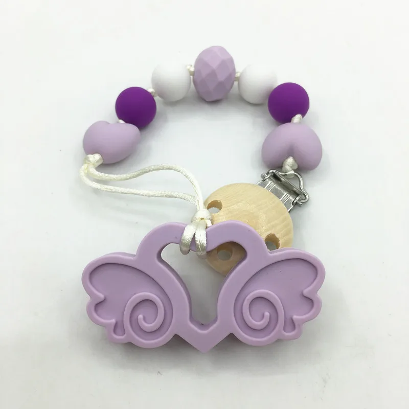 

Silicone Pacifier Clip Holder/Silicone Beads Baby Pacifier Clip/Food Grade Silicone Beads Wholesale, 8 colors available