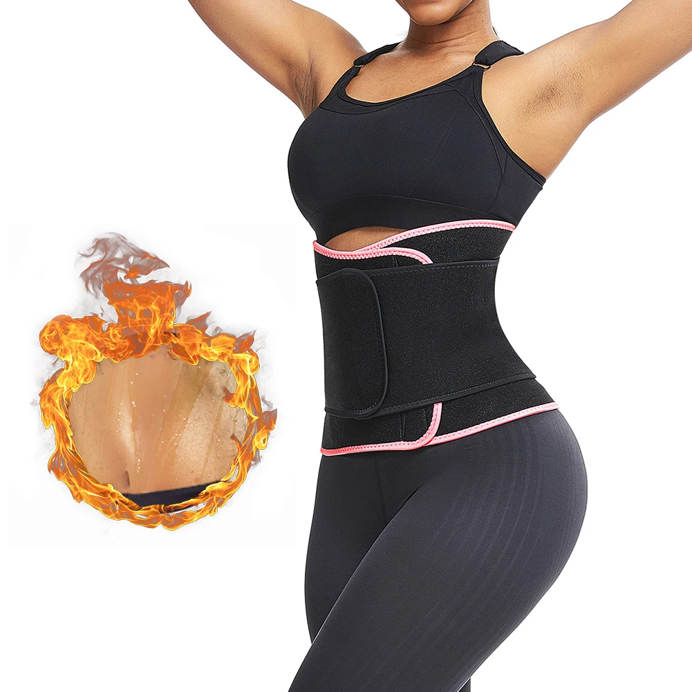 

Custom Logo Slimming Tight Fitness Sauna Tummy Waist Trimmer Belt, Black, nude, blue, pink;customized.