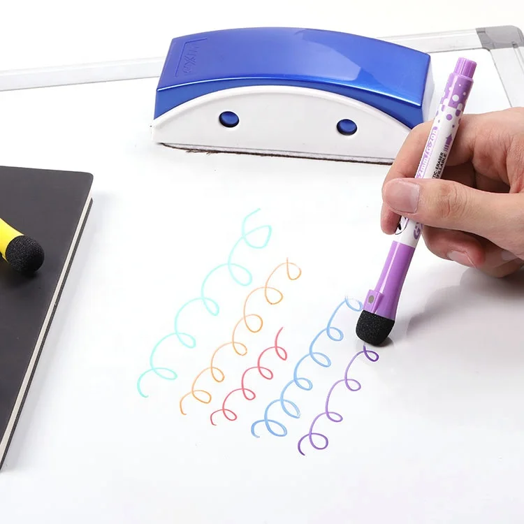 
GXIN G-208 coloured whiteboard marker pen with magnet and Eraser 