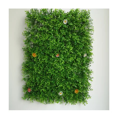 

green boxwood panels cheap artificial flowers wedding decoration backdro