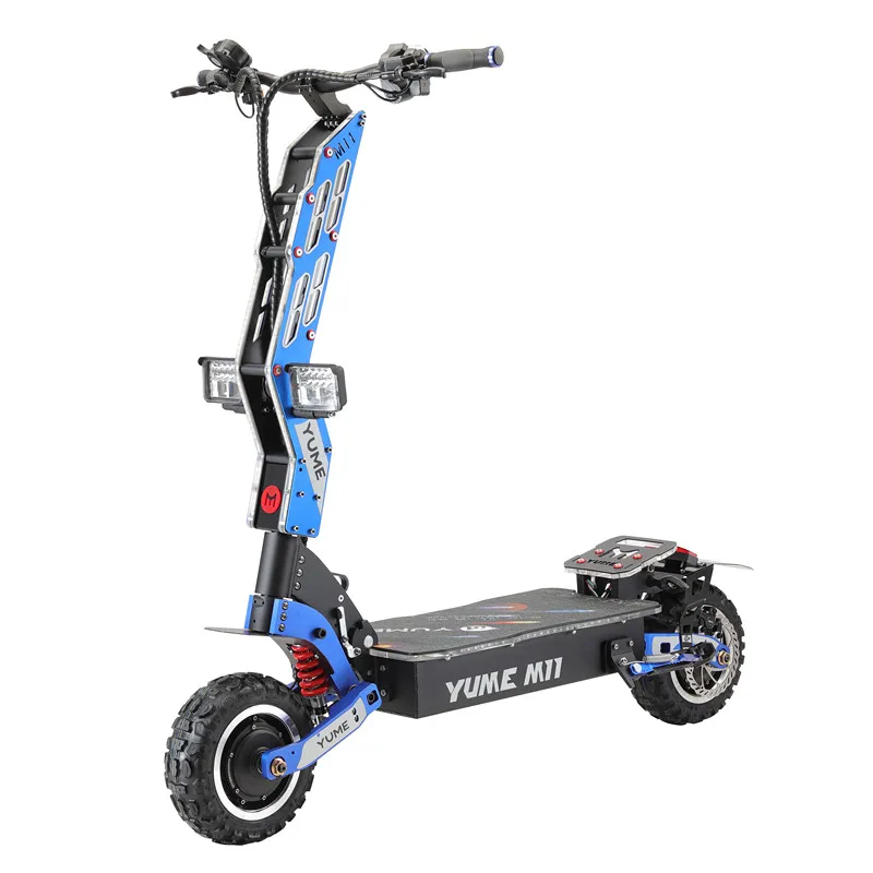 

YUME M11 H 72V 7000W Dual Motor Up To 96KM/H 60MPH Foldable Escooter Two Wheels 11 Inch Fat Tire Electric Adult Scooter