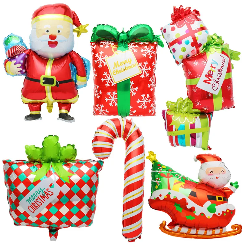 

Factory Santa elk Styling Balloons Christmas Helium Balloons Merry Christmas Party decoration Children Gifts 3D Foil Balloons