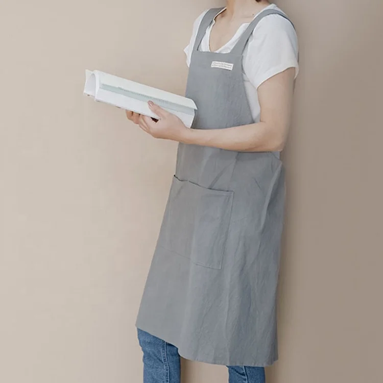 Fashionable Linen Florist Flower Japan Crossback Cross Back Chef Japanese Style Floral Apron