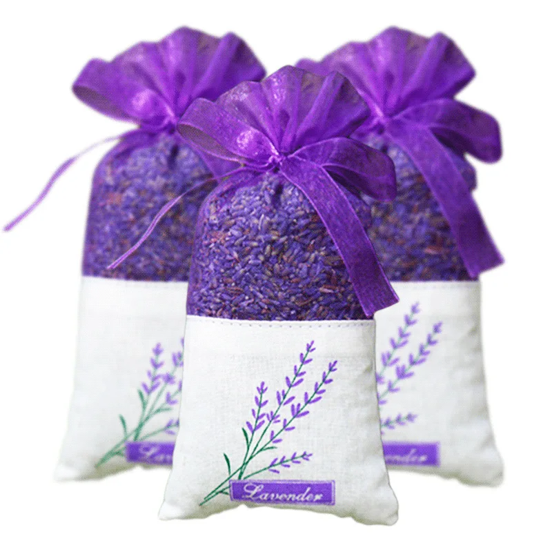 

Custom Weight Organic Lavender Scented Sachet Embroidery Bag Dried Flowers Scented Sachet For Ladies, Customized color