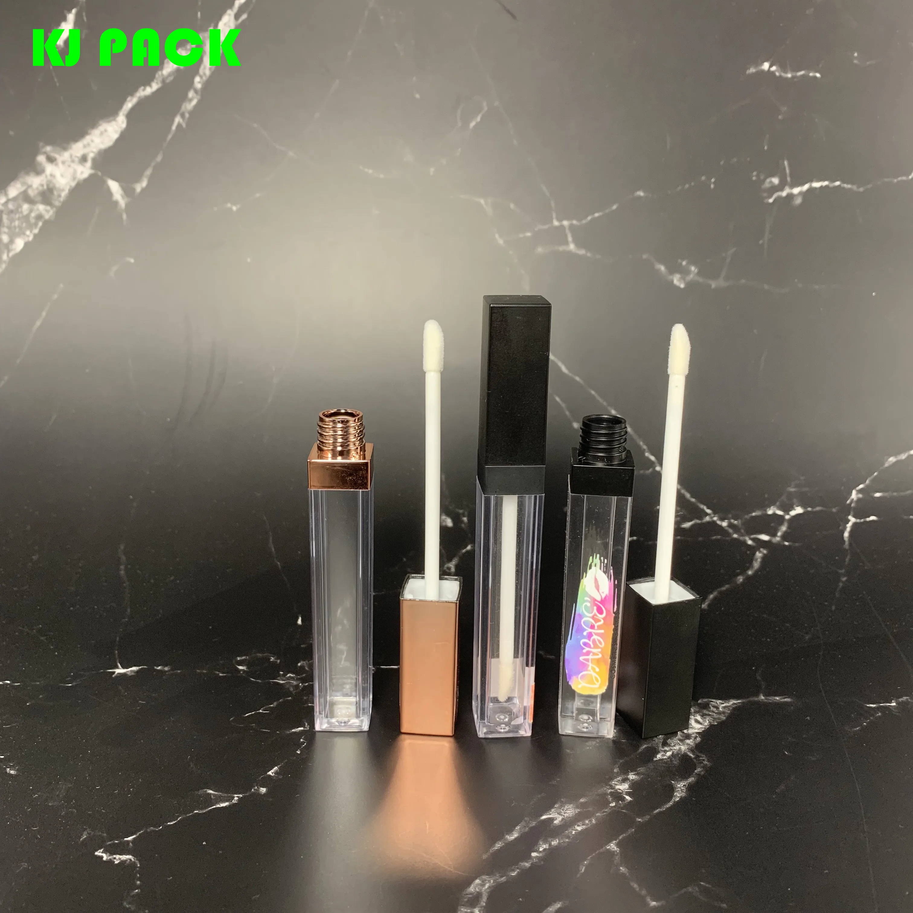 
2020 Private Label Luxury Fashion Container Clear Empty Lipgloss Tube Packaging 5ml 10ml 