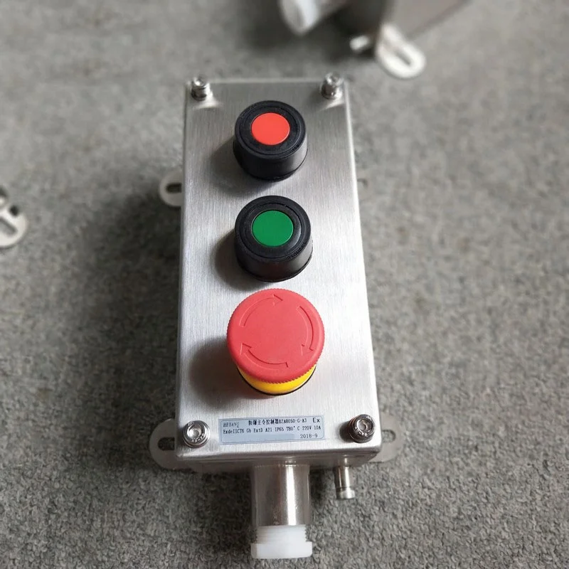 304 stainless steel Explosion-proof button box Blower Self-locking Master Controller