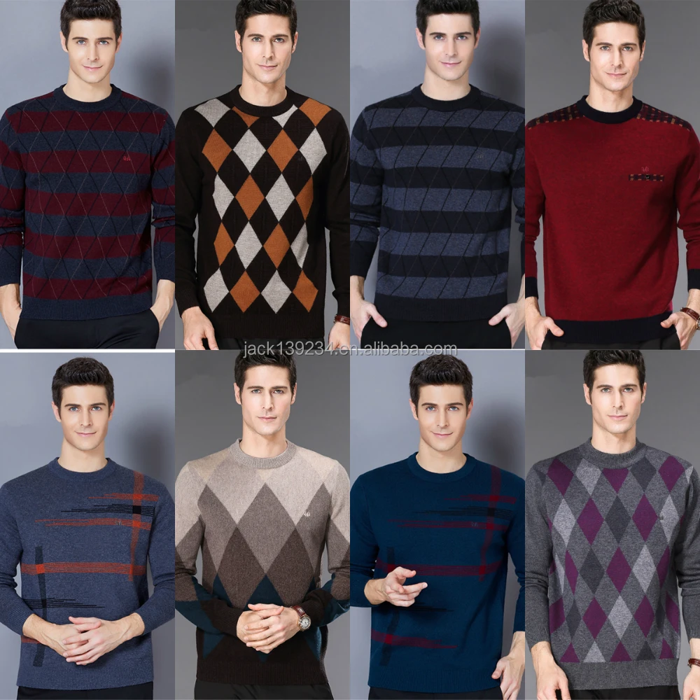 

Fashion classic imitated angora loose pullover crochet custom sweater Men