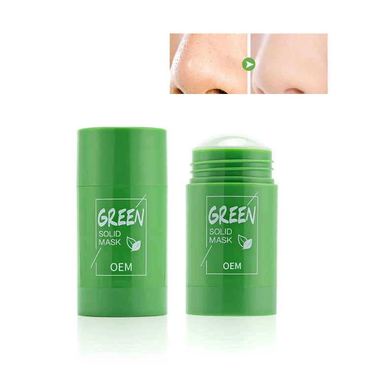

Oem Odm Facial Skin Whitening Oil Control Cleansing Clay Green Tea Mask Stick For Face