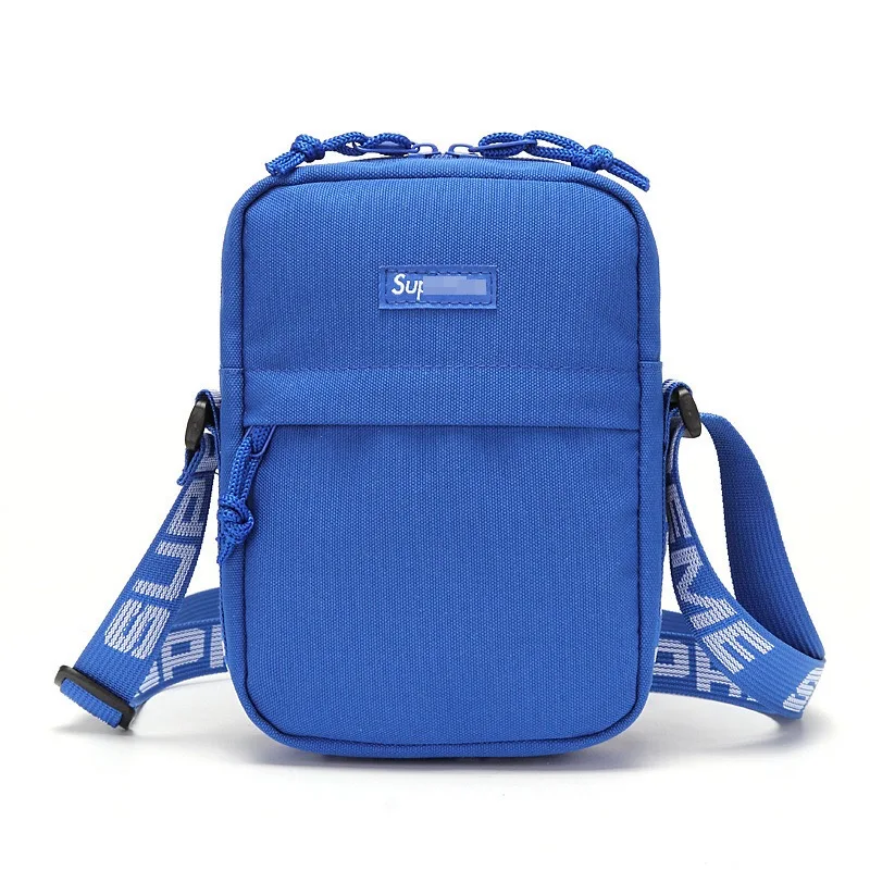 

2021 fashion unisex canvas belt strap cross body logo custom shoulder bag, 4 colors optional