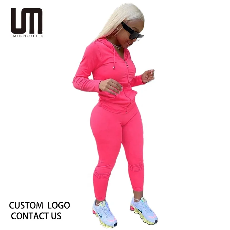 

Liu Ming New Custom Logo Printed Fall Women Hoodies Set Crop Top Sweatshirt And Leggings Pants 2 Piece Set