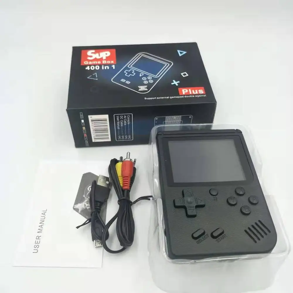 Hot sale old school retro 3 inch 400 kids video handheld game console game player