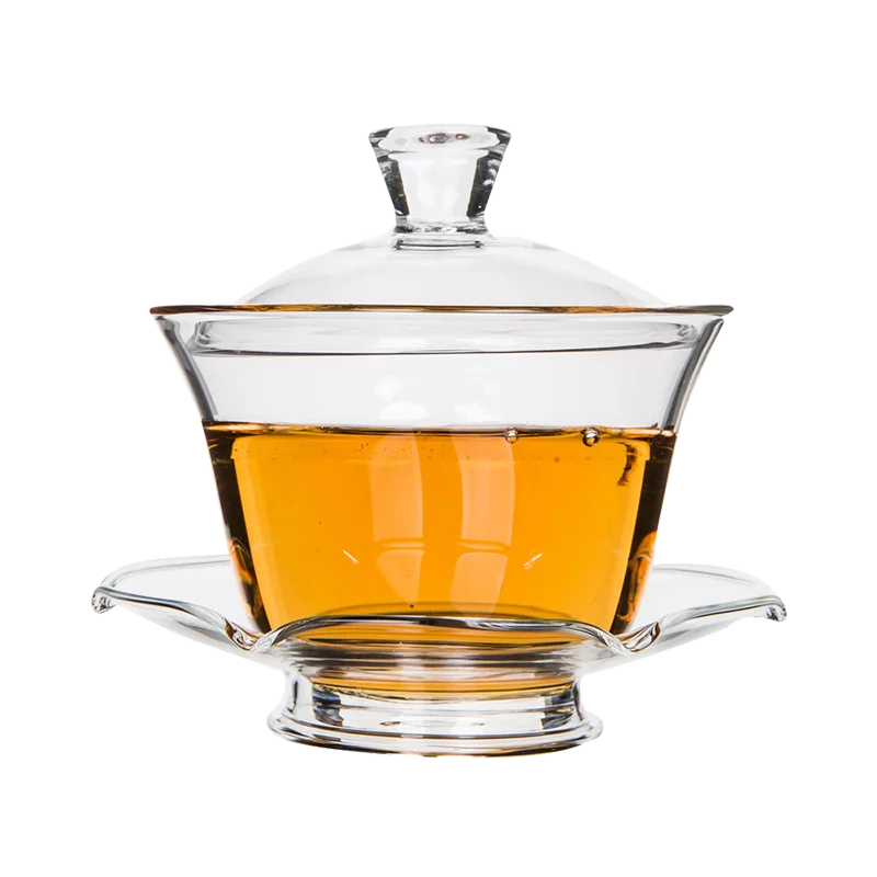 

Vmara 200ml Gongfu Tea Cup Glass Gaiwan Tea for tea brewing