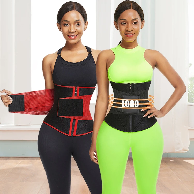 

Latest Design Fat Burning Sweat Waist Trimmer Custom Logo Neoprene Waist Trainer Belt