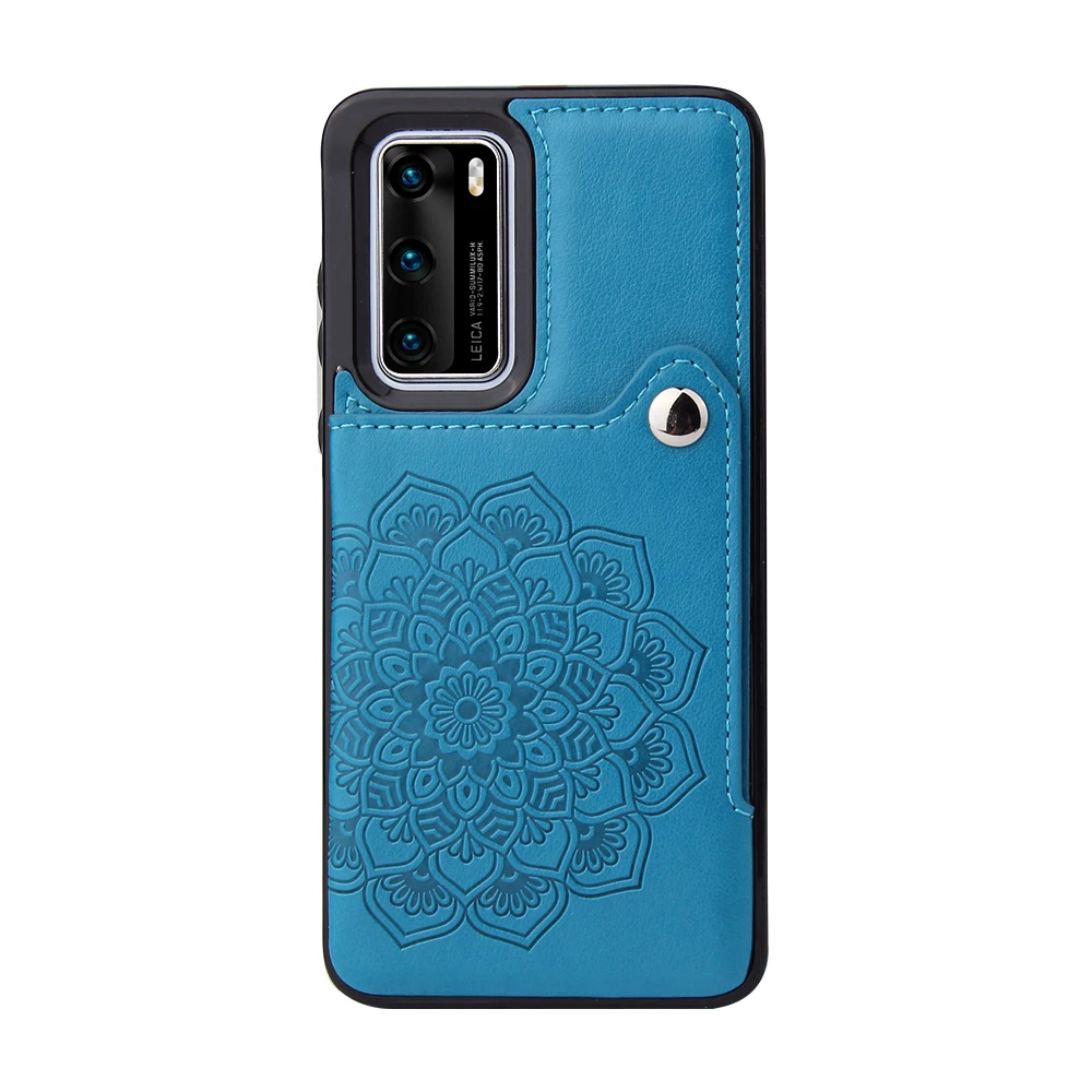 

Pattern pu leather card holder suitable mobile phone case for Huawei P40 pro phone accesories