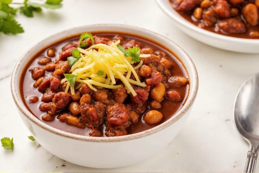 Group of friends enjoying chili together at dining table
