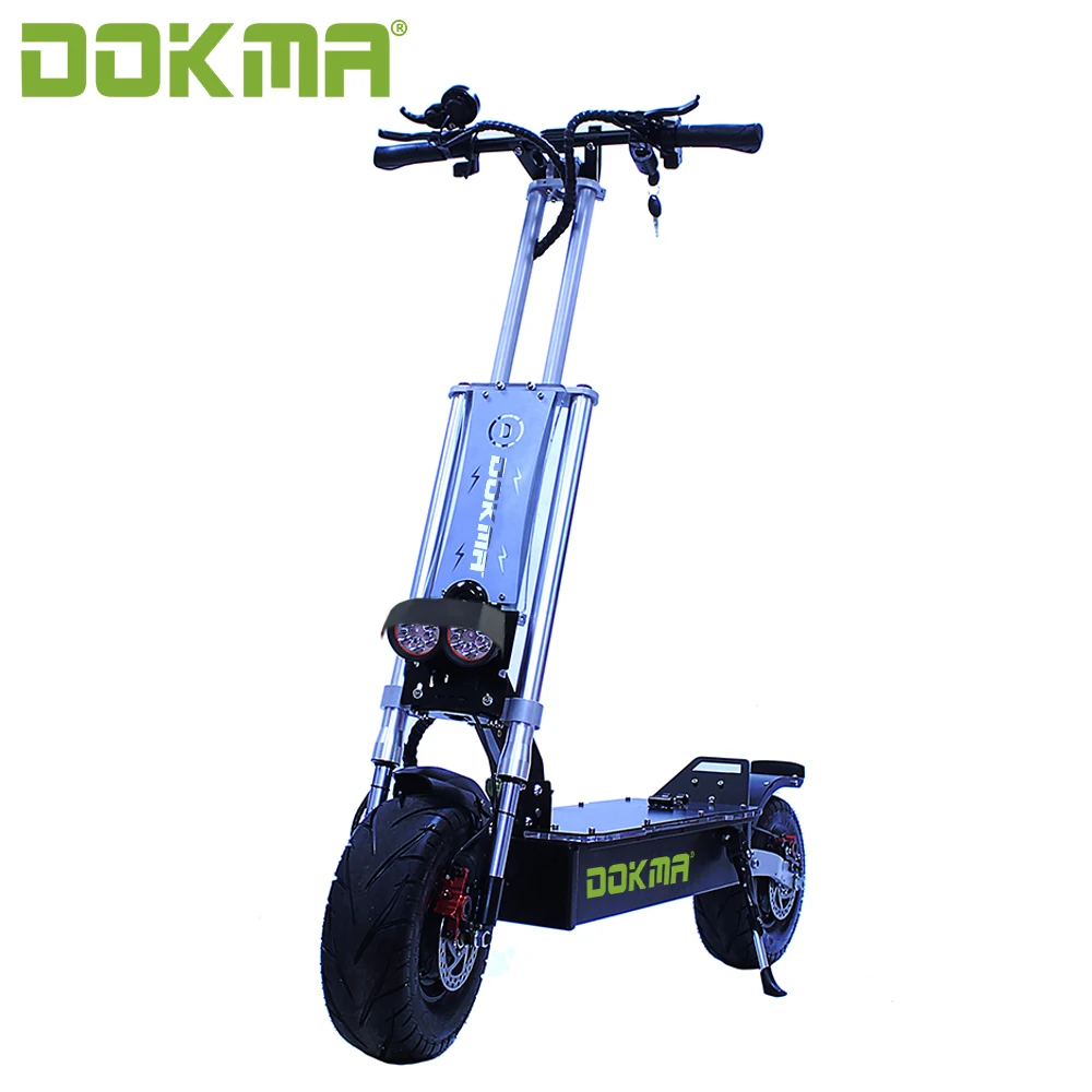 

DOKMA Dual motor 60V 5600W with Customizable acrylic light board Foldable 2020 13inch Electric scooters