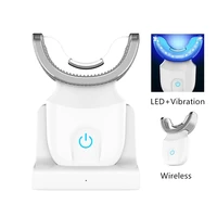 

2020 FDA Approved New private logo home use wireless USB rechargeable laser blue led teeth whitening kit with led light