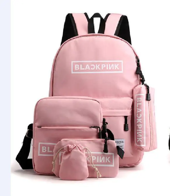 

4 pieces school backpack bag women backpack set girls