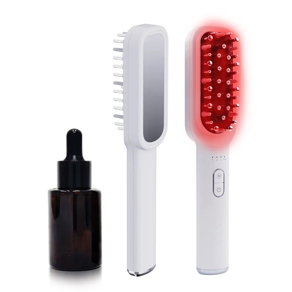 

PSB NEW red light hair loss treatment home use scalp massage hair growth oil electric scalp brush laser hair growth comb
