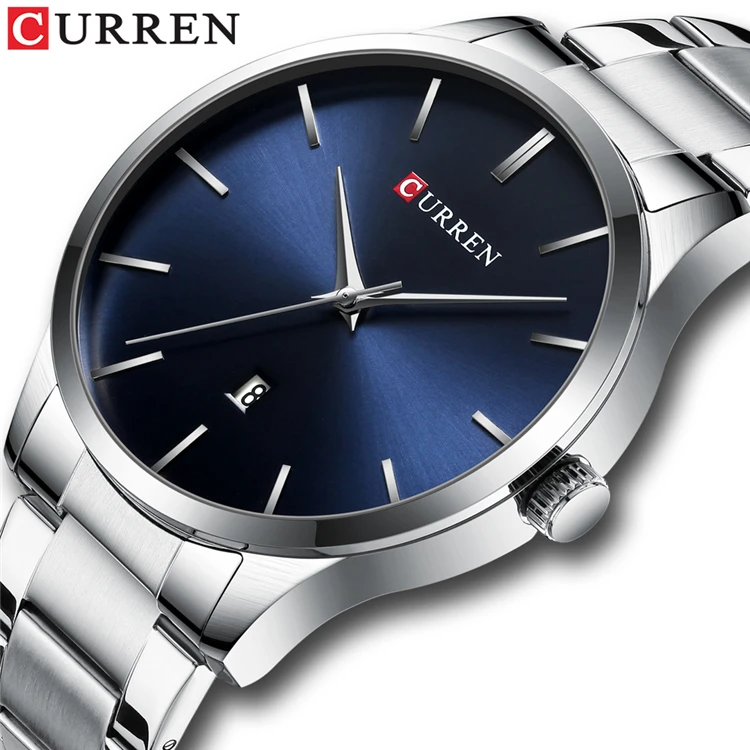 

CURREN 8357 Men Fashion Style Classic Quartz Watches Stainless Steel Band Male Clock Business Men's Wristwatches Dress Watch