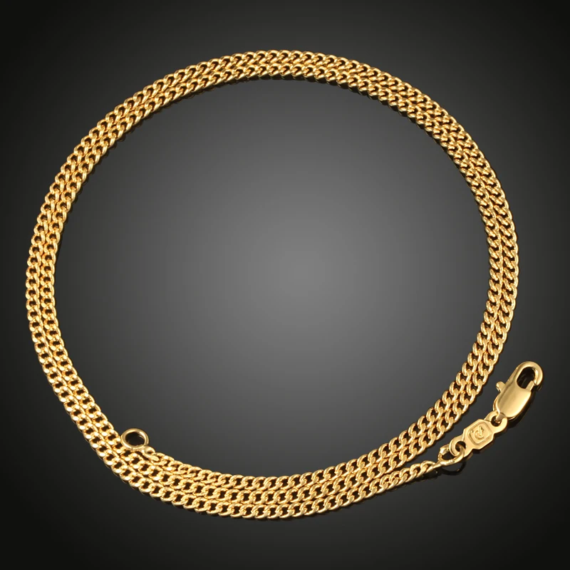 

18k gold fashion brass chains bulk men real golden chunky long necklace custom jewelry figaro chain, Gold/silver color