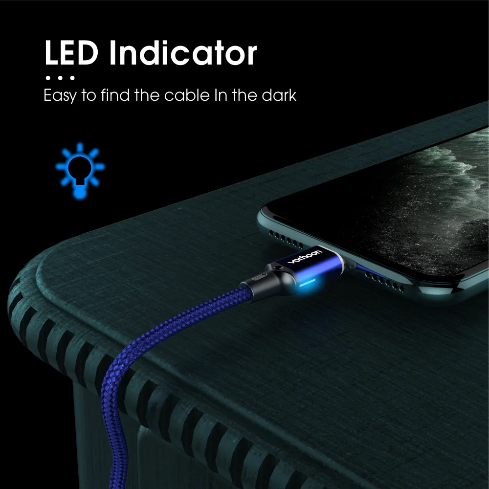 Vothoon 3A fast charger usb cable 3 in 1 magnetic charging cable - ANKUX.COM