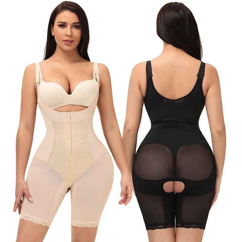 

YiYun ODM Women Zipper Full Body Sexy Shapewear 3xl Hot Selling Wholesale Fajas Colombianas Post Surgery Shaper