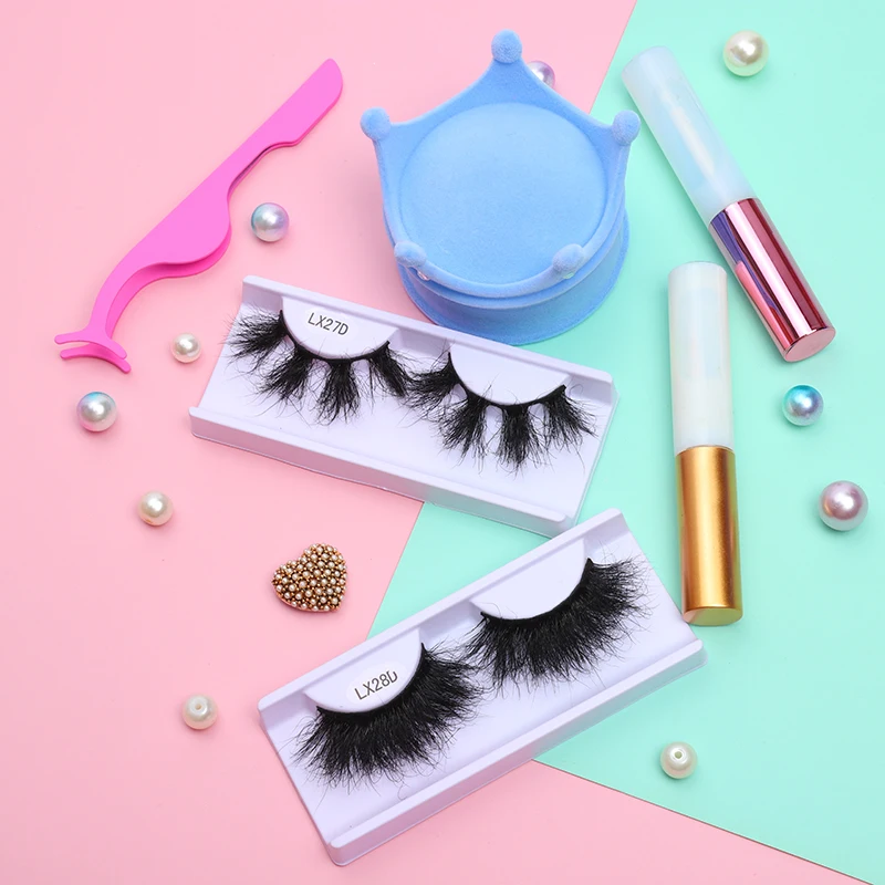 

2021 new arrivals custom lash packaging 25mm real mink eyelashes 3d eyelash vendor customized boxes, Black